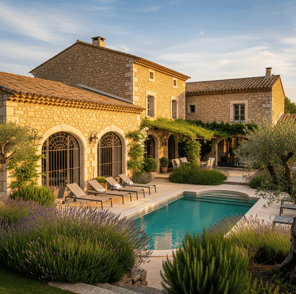 Villa avec piscine illustrant le conseil sur l'immobilier