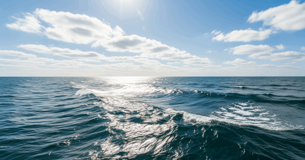 La mer pour illustrer l'écologie et la responsabilité